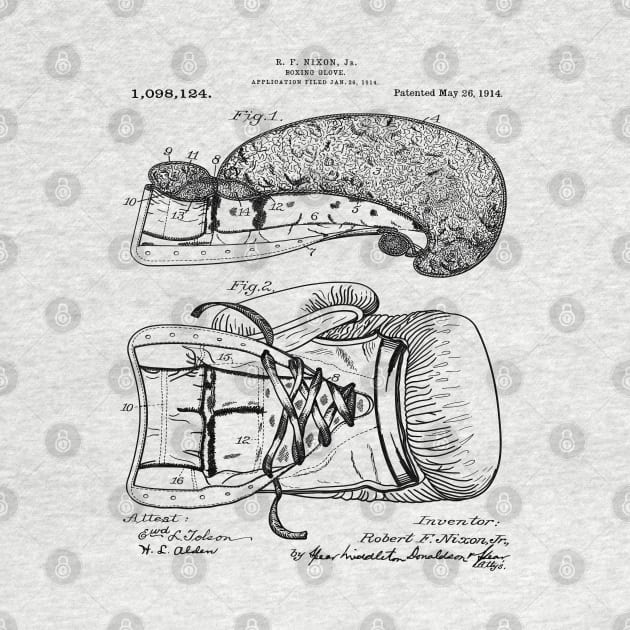 Vintage MMA Boxing Glove Patent 1914 by MadebyDesign